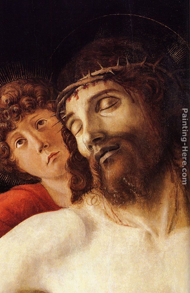 Giovanni Bellini The Dead Christ Supported by Two Angels [detail ...